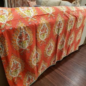 Orange adorable shower curtain